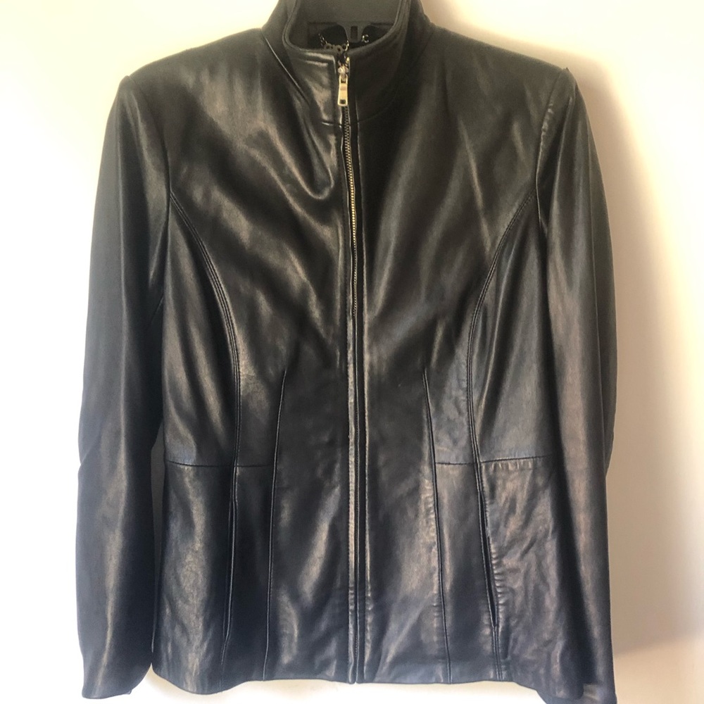 Black Leather Jacket Neiman Marcus